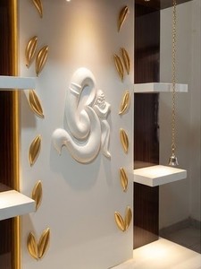 Modern Handcrafted Teak Wood <b>Temple</b> for Pooja Room with Customized Size and SEA Shipping - Product Image 4