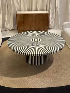 Modern Geometric Wooden Coffee Table - Product Image 6