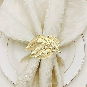 Anneau de serviette en métal doré fait main, accessoire de table décoratif pour mariages, événements et décoration de table centrale pour repas raffinés - Product Image 4