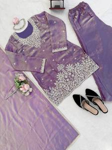 Step Into Effortless Charm with Our Exclusive 3-Piece Salwar Kameez Set Modern Style Quick Dry Casual <b>Comfort</b> - Product Image 6