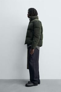 Veste matelassée unie à fermeture éclair sur le devant pour homme, idéale pour l'hiver, tenue décontractée quotidienne, durable, ensemble de vêtements d'extérieur - Product Image 3