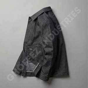 แจ็คเก็ตยีนส์คุณภาพสูงสำหรับทุกเพศ สไตล์ลำลอง ผ้าฝ้าย สตรีทแวร์ ปักลายตามสั่ง พิมพ์ลายตามสั่ง รับผลิตแบบ OEM ขายส่งจากโรงงาน - Product Image 6