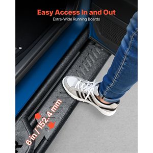 Pedane Laterali Compatibili da 6 Pollici per Dodge Ram 1500 Crew Cab 2009-2018 e Dodge Ram 2500/3500 Crew 2010-2025 - Product Image 4