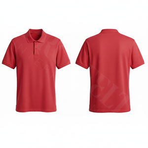 Polo personnalisé uni à manches courtes en mélange de coton respirant pour l'été, T-shirt décontracté, logo personnalisé, vente en gros - Product Image 6