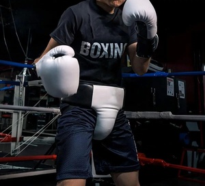 RTS Wholesale Price High Quality <b>Groin</b> Guard Customized Design Leather Body <b>Protector</b> Top Quality <b>Groin</b> Guard <b>Protector</b> AI-GG-07 - Product Image 4