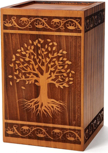 Urnas de Cremación de Madera Natural Ecológicas de Estilo Americano Moderno Hechas a Mano de Súper Calidad - Product Image 3