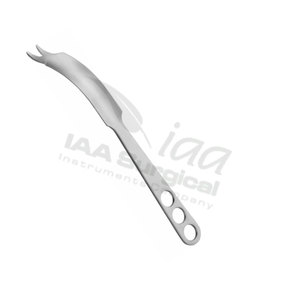 Instrumentos Quirúrgicos IAA, Retractor de Cadera Veterinario de Acero Inoxidable IAI-SR-60, 60mm, Palanca Curva para Huesos de 300mm, Punta de 28mm - Product Image 1