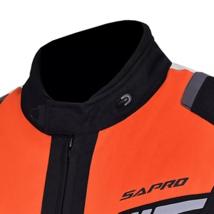 Chaquetas de carreras Cordura de alta calidad, chaqueta de moto impermeable con logotipo personalizado y a prueba de viento de talla grande, nuevo diseño, MOQ bajo - Product Image 3