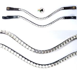 Base de fronture en cuir à bouton-pression à dégagement rapide, design plat et fin pour chaîne à coupelles, pour un échange rapide de cristaux - Product Image 1