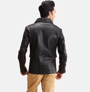 Vestes en cuir sur mesure anti-rides pour hommes à prix raisonnable - Product Image 2