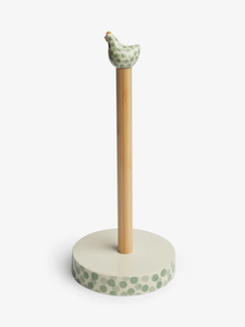 Soporte de Papel Toalla de Madera Rústico Giratorio 360° para Cocina, Estante de Almacenamiento de Rollos de Papel - Product Image 2