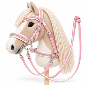 Brida para caballo de juguete diseñada a medida con costuras impecables, correas fiables y colores únicos para colecciones creativas de equitación. - Product Image 4