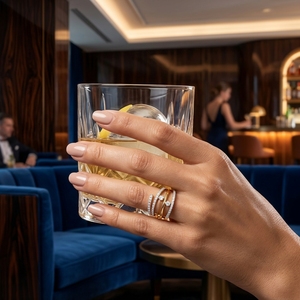 Anillo de Compromiso y Matrimonio de Oro Sólido de 14K con Diamante Cultivado en Laboratorio para Mujer - Product Image 5