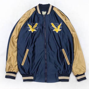 Chaqueta Sukajan Original de Material Satinado Suave, Diseño Personalizado, Costuras de Alta Calidad para Compradores - Product Image 1