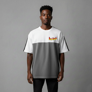 Camiseta de Alta Calidad para Hombre, Estilo Hip Hop, 100% Algodón Ecológico, con Logotipo Personalizado Serigrafiado, Corte Holgado - Product Image 6