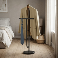 Porte-vêtements OEM en tube d'acier, design moderne, meuble de rangement pour la maison, fabriqué à Taïwan, pour salon