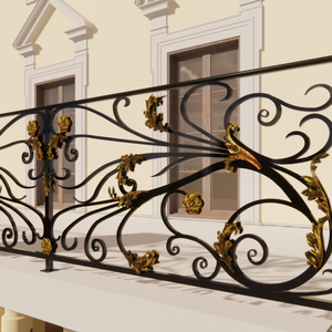 Barandilla de Balcón de Hierro Forjado Premium, Balaustrada Metálica Decorativa Personalizada para Desarrollos Inmobiliarios de Lujo - Product Image 5
