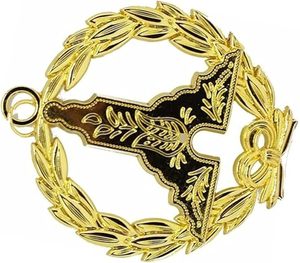 Collier maçonnique Grand Lodge Jewel - Matériel de Maître Garde en laiton, type de gemme sans pierre précieuse, chefs-d'œuvre - Product Image 4