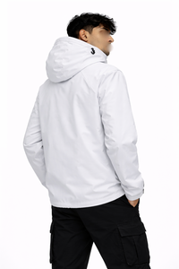 Chaqueta Cortavientos con Capucha para Hombre, Impermeable, Ligera, para Uso en Exteriores, Chaqueta Urbana, Logotipo Personalizado, Proveedor OEM al por Mayor, EE. UU. - Product Image 5