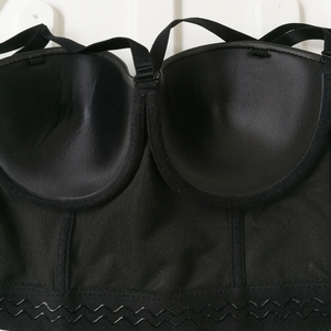 Sujetador de Cuero Punk para Mujer, Diseño Personalizado, Sexy, Cuello en V, Herrajes Metálicos, Lencería OEM, Sujetador de Cuero Gótico de Primera Calidad, Logotipo Personalizado - Product Image 6