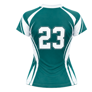 Ensemble d'uniformes de sport pour femmes en gros, maillot à col en V à séchage rapide et short pour clubs sportifs et compétitions - Product Image 6