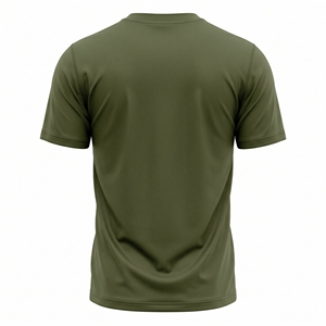 Camiseta Dumela Personalizada para Hombre, Verde Oliva, Manga Corta, Cuello Redondo, Casual, Estampado por Transferencia Térmica, Corte Ajustado, Secado Rápido, Transpirable - Product Image 2
