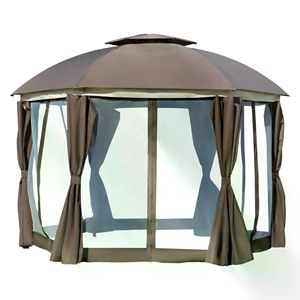 Gazebo Rotondo da Esterno 2FT X 12FT e Pergola per Giardino e Patio - Product Image 6