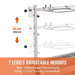 Grill de rôtisserie amélioré de 35 pouces avec moteur 42W, capacité de 90 lb pour porc et agneau entiers, en acier inoxydable - Product Image 5