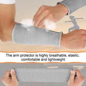 Manchons de cyclisme unisexes gris anti-UV, respirants et anti-transpiration en Spandex et Polyester, taille adulte - Product Image 5