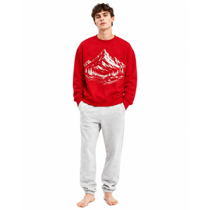 Sweat-shirt imprimé doublé à col ras du cou pour homme, en molleton de coton personnalisé, pull écologique d'hiver, qualité supérieure, fournisseur - Product Image 1