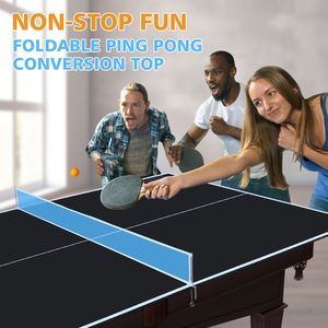 Tavolo da Ping Pong Nero di Media Dimensione 8 Piedi, Pieghevole e Portatile per Giochi al Chiuso - Product Image 3