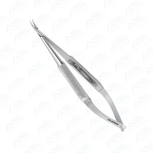 ที่จับเข็มแบบโค้งพร้อมตัวล็อค ทำจากเหล็กกล้าไร้สนิมเกรดทางการแพทย์ คุณภาพสูง สำหรับเครื่องมือผ่าตัดตา - Product Image 3