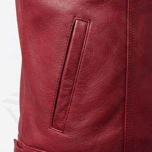 Veste de moto en cuir véritable pour homme de qualité supérieure, nouvelle arrivée, vestes de moto d'hiver, protections amovibles, personnalisables - Product Image 5