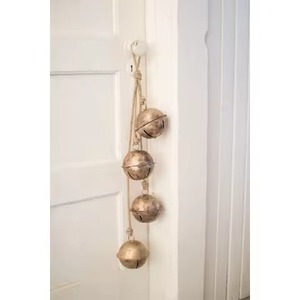Campana Decorativa Metálica de Navidad, Adorno Navideño Vintage para Árbol, Puerta, Ventana, Hogar, Fiesta, Exhibición - Product Image 6