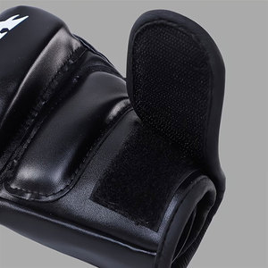 Ensemble de 4 pièces : 1 paire de gants de boxe mi-doigts + 2 bandages de boxe, gants mi-doigts portables, entraînement de fitness de boxe unisexe - Product Image 5