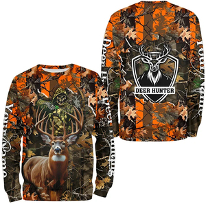 RealTree Adults Men's Short Sleeve Animal Print Waterproof Hunting <b>Shirt</b> Breathable Polyester Front Logo Outdoor Apparel Summer - Product Image 6