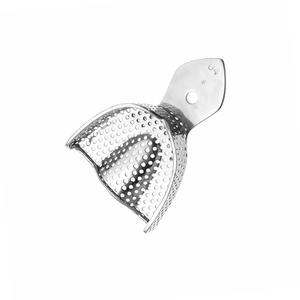 Bandejas de impresión desechables pequeñas de acero inoxidable de grado médico para mandíbulas inferiores, tamaños cuadrante anterior, para limpieza - Product Image 2