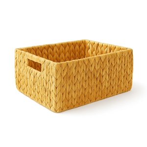 Contenedores de Almacenamiento de Jacinto de Agua Tejidos a Mano, Caja Organizadora Kachuripana Ecológica para Uso Doméstico - Product Image 3