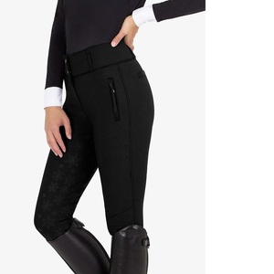 High Quality 4-way Stretch Horse Riding Breeches <b>Leggings</b> Tights <b>Equestrian</b> Wear Pants on Technical Fabric with Soft Feel - Product Image 2