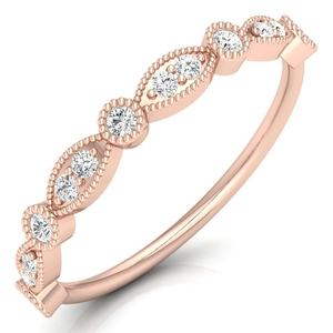 Lab Made Custom Diamond Rings Jewelry 18K White Gold Round Diamonds Handmade Trendy Wedding Eternity Band New Products Sale - Product Image 3