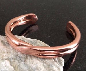 Premium Handmade Copper <b>Bracelet</b> For Yoga Meditation Spiritual <b>Healing</b> And Positive Energy Balance - Product Image 5