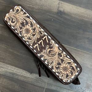Étuis de luxe pour fer à friser en cuir véritable, faits à la main et sculptés à la main, résistants à la chaleur, portables, pour lisseur et coiffure - Product Image 3