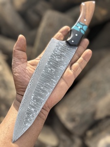 Juego de Cuchillos de Cocina de Acero de Damasco de 67 Capas, Forjados a Mano, Colección de Cuchillos de Chef, con Mangos de Resina de Madera Ambidiestros - Product Image 2