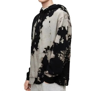 Nouveauté : Sweat à capuche tie-dye couleur unie, personnalisable, respirant, 100 % coton, streetwear, doublure polaire, coupe-vent - Product Image 5