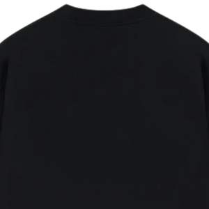 T-shirt en coton noir à manches courtes coupe ample pour homme, avec petit imprimé sur la poitrine, style décontracté urbain, vente en gros OEM, fourniture personnalisée - Product Image 4