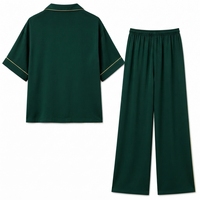 Ensemble pantalon large et chemise pour femme – Tenue décontractée deux pièces élégante et confortable, top assorti, style tendance