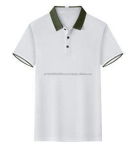 Camiseta polo de manga corta para hombre, diseño personalizado con logotipo bordado, para primavera y verano, ligera y transpirable. - Product Image 1