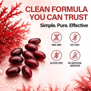 Cápsulas de Astaxantina en Gel Suave, 12 mg, Suplemento de Carotenoide Natural para Nutrición Dietética y Bienestar, Venta al Por Mayor OEM/ODM - Product Image 5