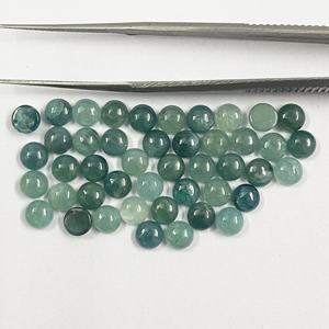 Cabochon naturel de qualité AAA Granddidierite Flatback 4mm 10mm pierres précieuses vertes semi-précieuses fabrication de bijoux bricolage en vrac calibré - Product Image 3