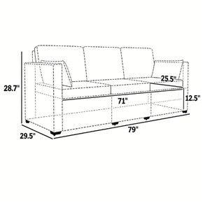 Sofá Doble para Exteriores Willow, para Terraza, Patio o Jardín, Color Arena, Asiento Cómodo - Product Image 6